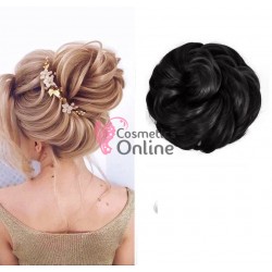 Coc modern din par artificial cu elastic Cod 12751B Brunet